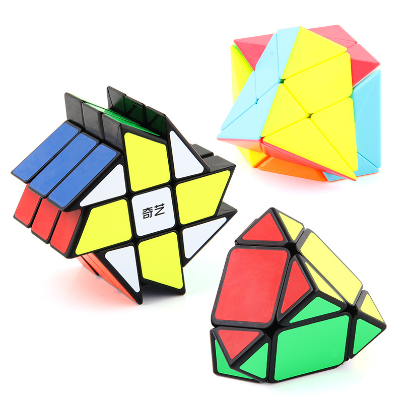 Qiyi múltiple especial en forma de cubo de Rubik dos de Tercer Nivel Magnético cinco Cubo de Rubik oblicuo Transferencia de borde de nivel positivo Cubo de Rubik juguetes educativos para la Ciencia y la educación