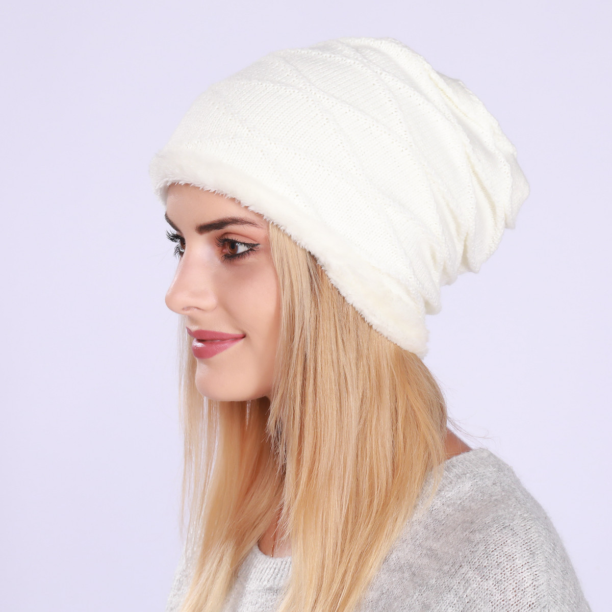 Knitted Beanie Hat For Men And Women Wool Warm Winter Hat_voghion.com