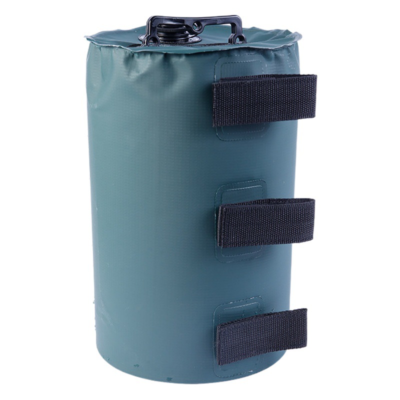 Factory spot 10L outdoor tent water bag beach umbrella cylindrical reinforced weight weight water injection sandbag