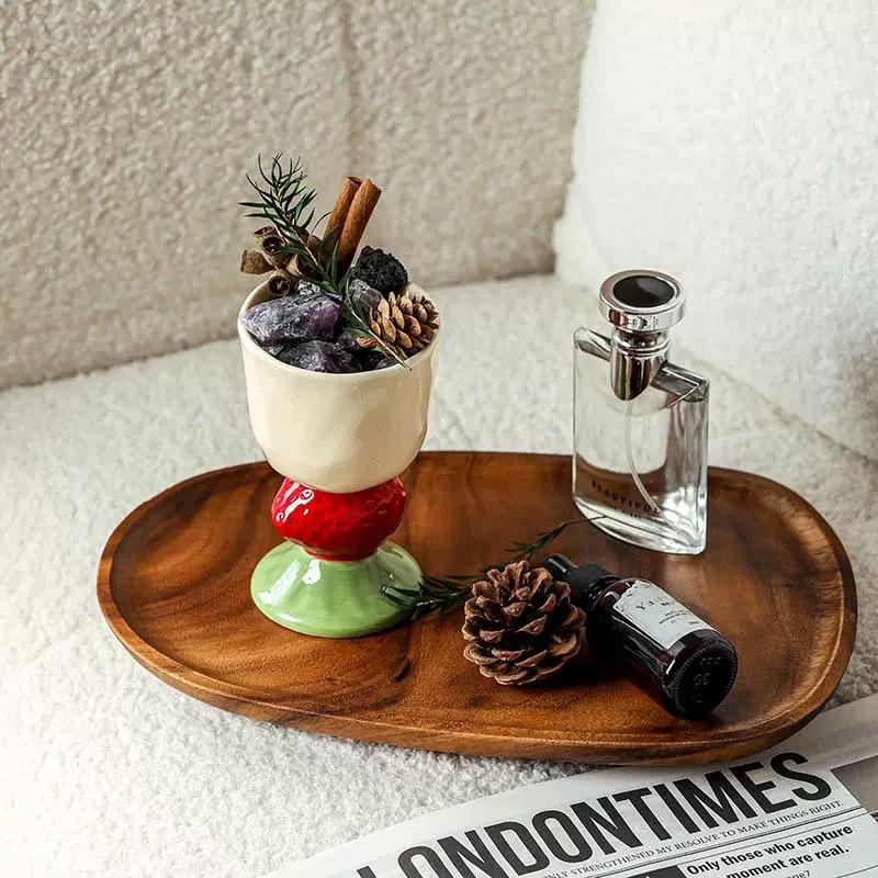 Taza de frutas linda taza taza de aromaterapia taza pintada a mano taza de color bajo vidriado helado taza de cerámica caja de regalo