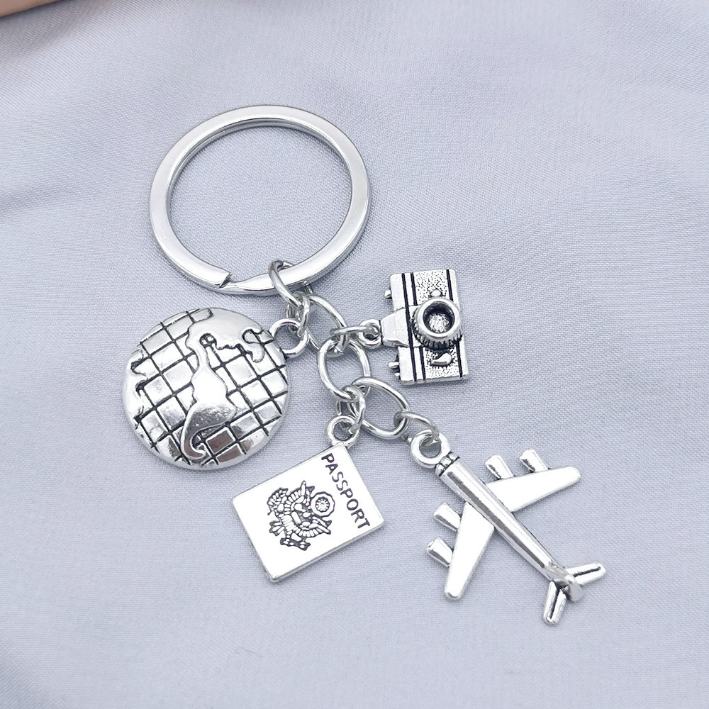 Letter Pattern 1 Piece Casual Retro Simple Style Letter Alloy Plating Keychain