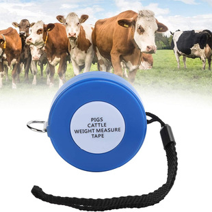 Stable Spot Blue 2.5m Animal Measuring Ruler Measuring Beef and Pig Bust Weight Ruler Measuring Milk Beef Cowhide Ruler
