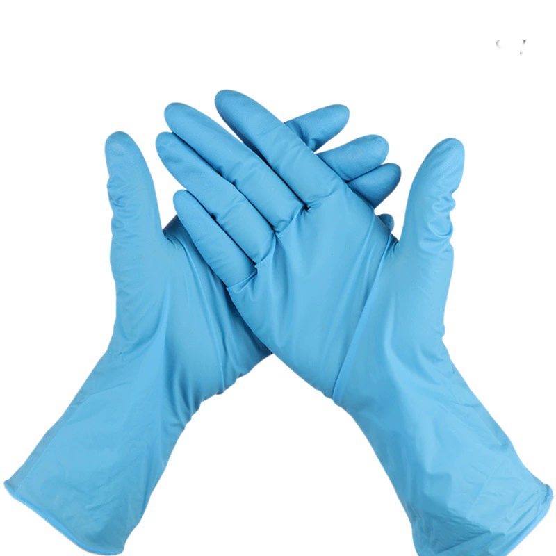 Одноразовые нитриловые перчатки Yingke Medical, особо длинные и толстые, для уборки дома и мытья посуды, водонепроницаемые, в наличии