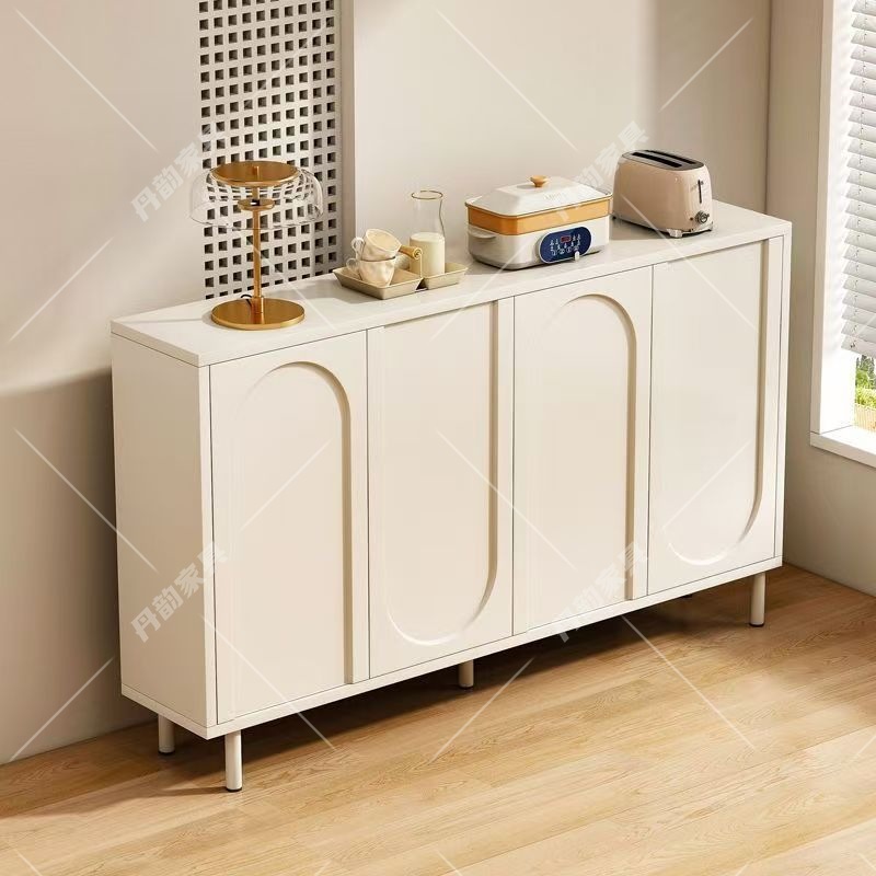 Light Luxury Cream Style Sideboard Against the Wall Integrated Storage Cabinet Living Room Tea Cabinet Side Cabinet Home Storage Cabinet Chest of Drawers