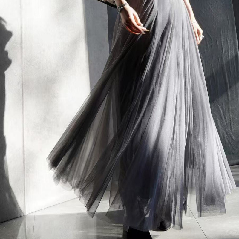 720 degrees 10 meters mesh skirt women's pleated skirt A- line skirt dance square dance mid-length skirt versatile high waist swing 720 degrees 10 meters mesh skirt women's pleated skirt A- line skirt dance square dance mid-length skirt versatile high waist swing