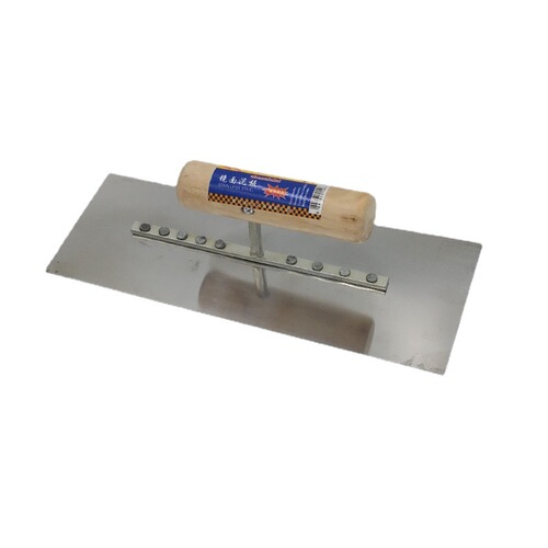 Large mirror trowel with wooden handle, 6-nail trowel, decorative leveling mud board, paint mud board wholesale, flat trowel