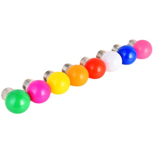LED color bulb E27 Lantern Festival red, green, blue, yellow, orange, pink and purple decoration bar ktv atmosphere lantern energy-saving lamp