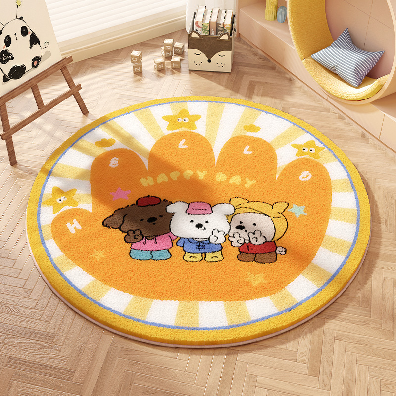 행복한 오렌지 강아지 비예