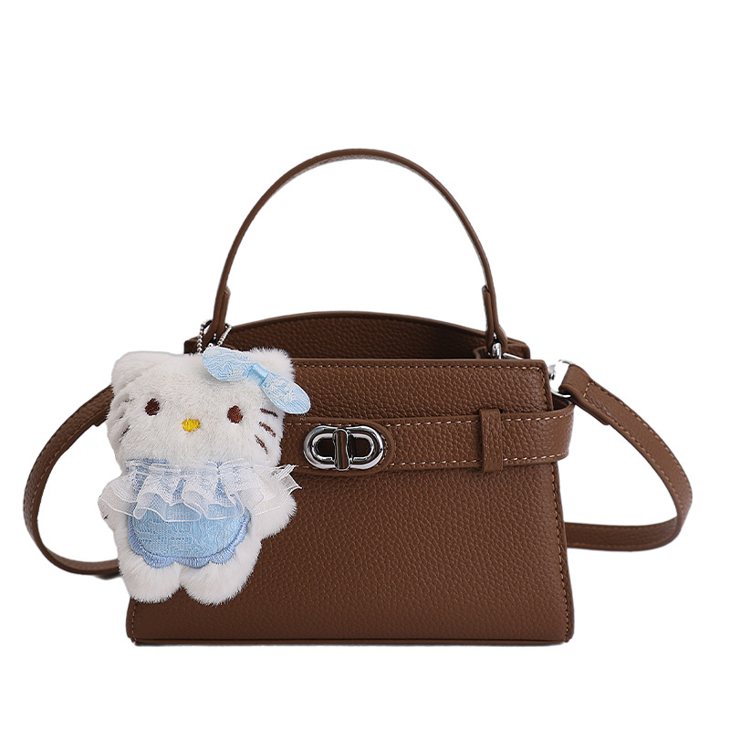 Textura de alta calidad nicho bolso de mano pequeño bolso de mujer nuevo ligeramente lujoso estampado lichi bolso Kylie bolso de mochila de estilo exterior
