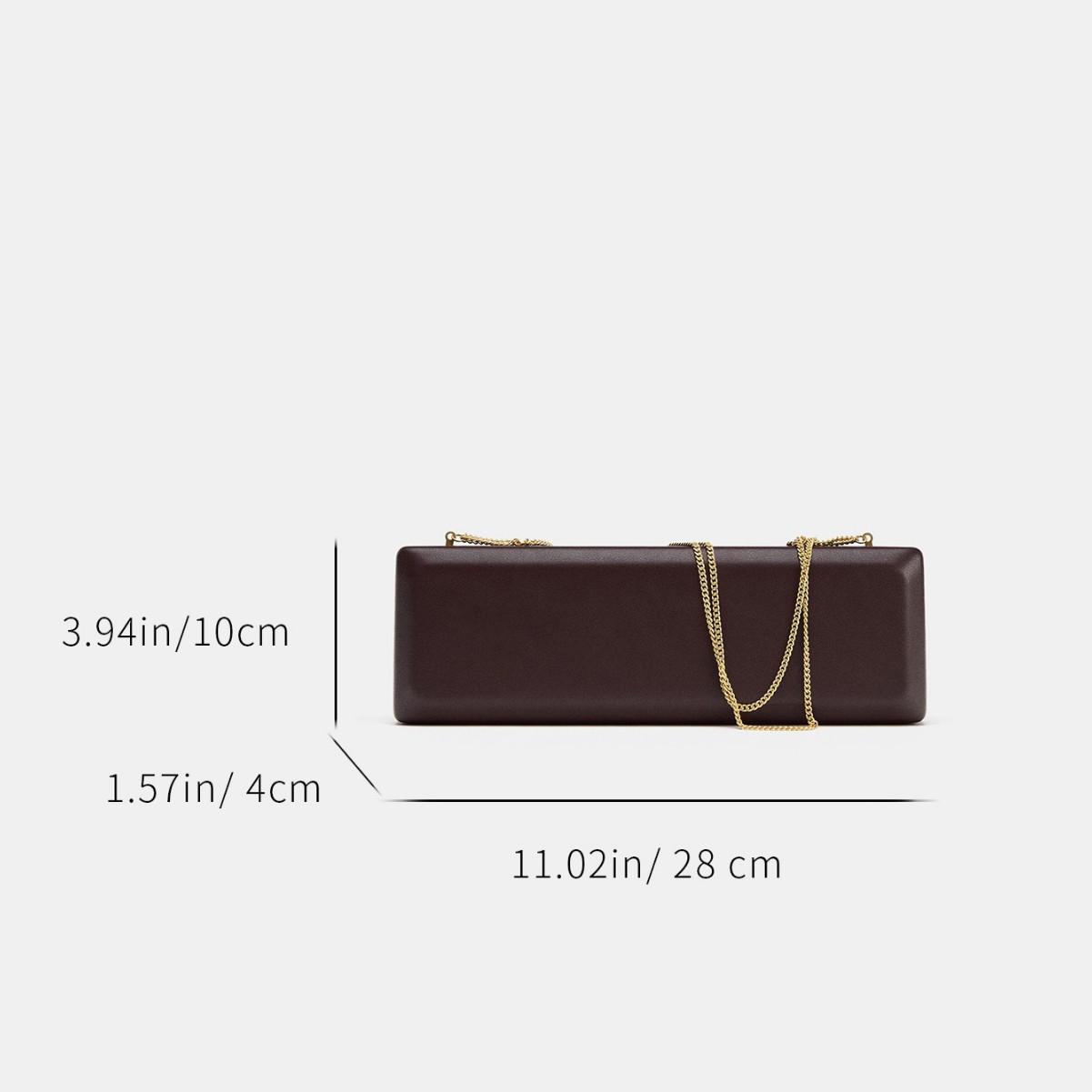 2025 New Long Hard Shell Clutch Bag For Women Retro Box Bag For Parties, Banquets And Evening Events - Thumbnail 2