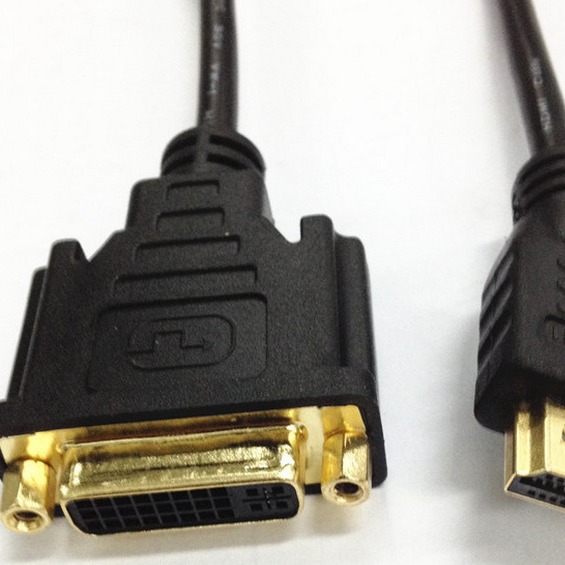DVI转HDMI HDMI公转DVI母24+5 hdmi转dvi线 电脑连接线音视频线