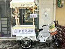 摆摊三轮车老人自行三轮车脚人力成人代步车改造踩脚踏出摊车脚蹬