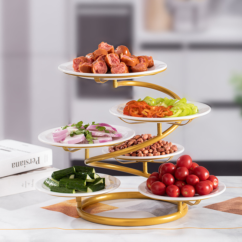 Hotel Cold Dish Rack Multi-Layer Plating Artifact Dish Rack Kitchen Cold Dish Rack Hot Pot Side Dish Rack