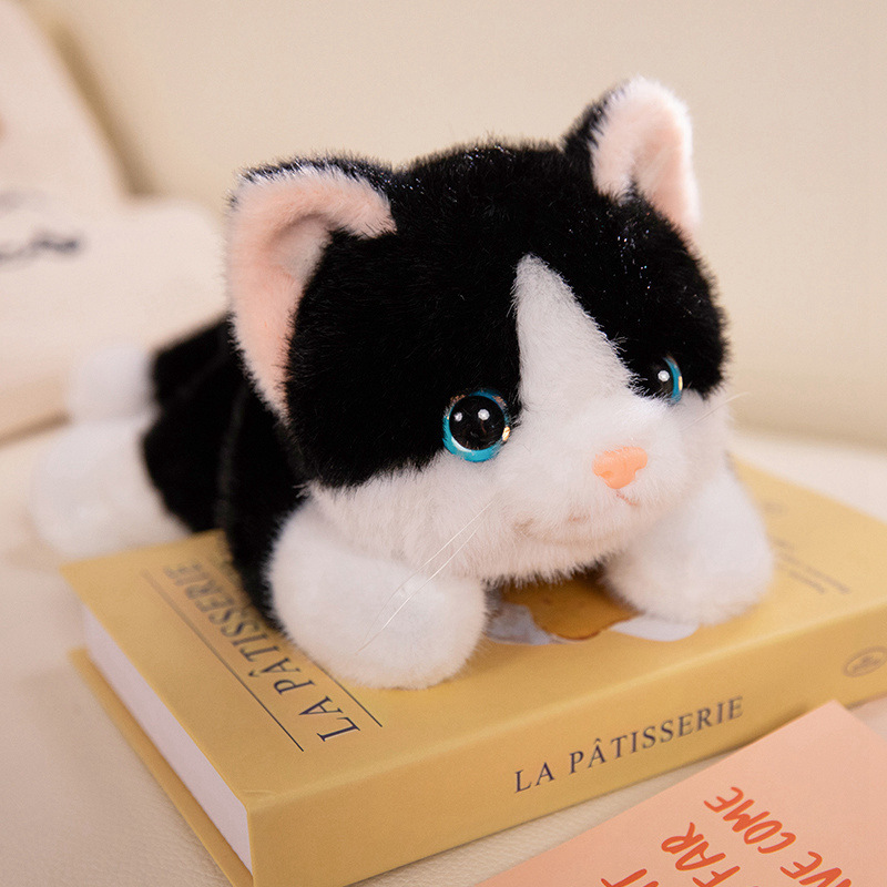 Muñecas de gato transfronterizas, muñecas de peluche, muñecas de gato blanco, muñecas de tela, regalo de cumpleaños para niños