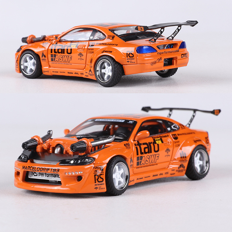 YS 1:64 Explosive Change Nissan S15 4.0 V8 Engine Simulation Alloy Car Model Collection Clearance Special Price YS 1:64 Explosive Change Nissan S15 4.0 V8 Engine Simulation Alloy Car Model Collection Clearance Special Price
