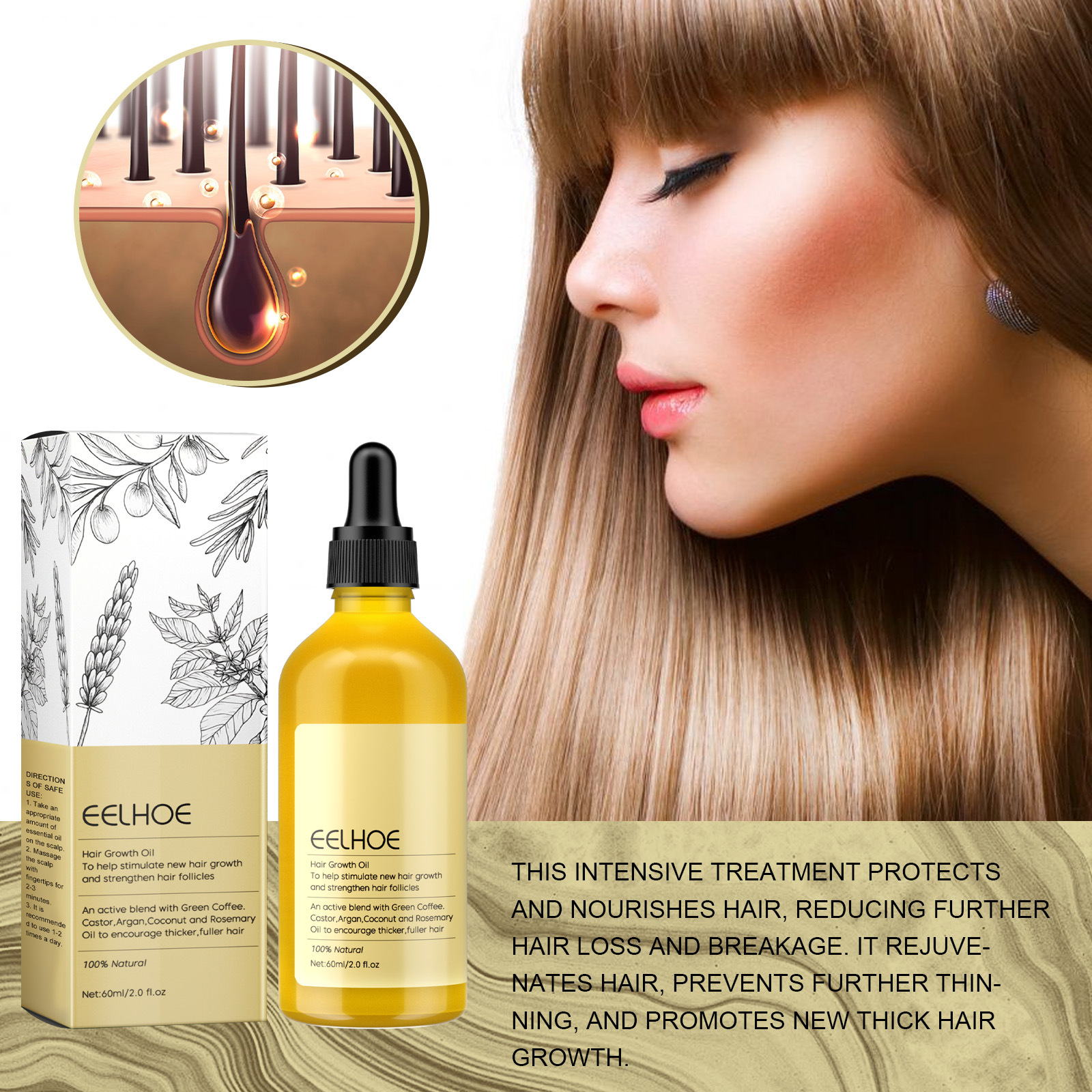 Rosmarin Haarwuchsöl Gegen Haarausfall Und Zur Haarpflege_voghion.com