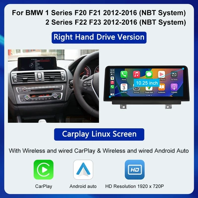 10.25'' Car Multimedia Display Car display - 1025inch-right-rudder-12-series-nbt-system
