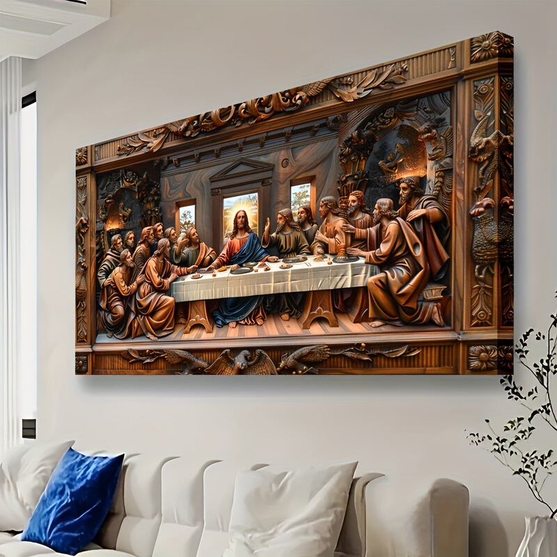The Last Supper Canvas Painting Wall Art Prints Home Decor Living Room Bedroom Decoration Easter