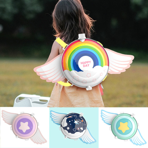 Children's backpack water gun toy, pull-out type beach water play, Children's Day gift, squirting water gun, night market stall wholesale