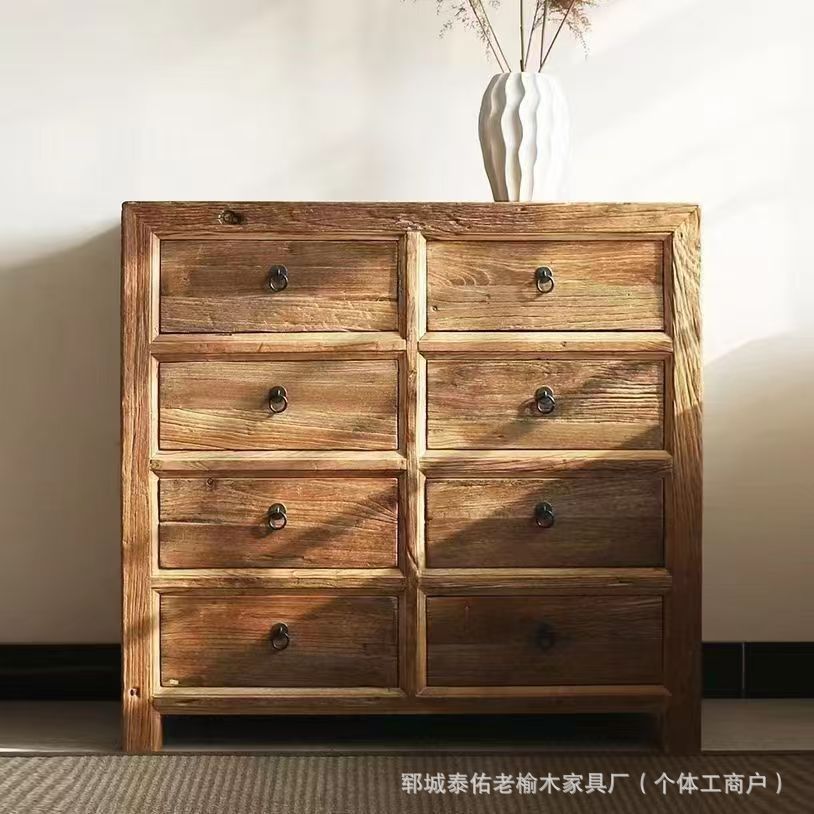 Jijifeng Old Elm Storage Retro Retro Sideboard Chinese Househle