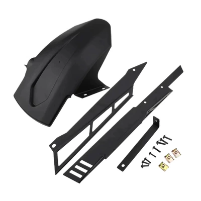 Suitable for 17-25 Models of Honda Xadv750 Motorcycle Modified Rear Fender Mudguard Rear Wheel Splash Guard (Motorcycle Fender) - black-black