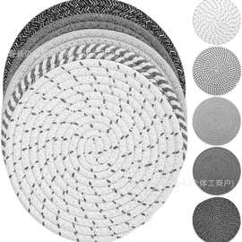 棉织杯垫三脚架垫桌面热菜锅架厨污渍热垫盘垫平底锅酒店桌垫批发