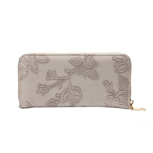 New cross-border  long wallet large capacity mobile phone bag single pull wallet multi-card slot clutch bag coin purse trend