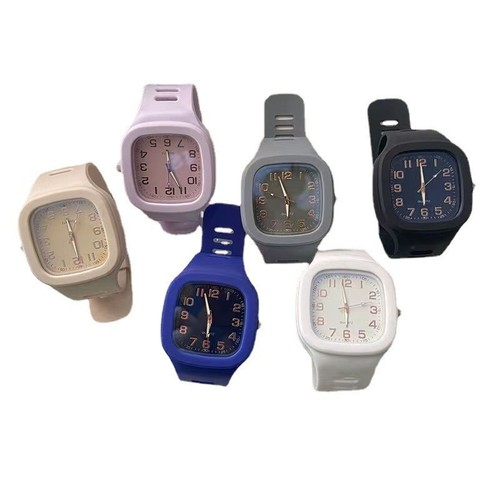 Bestselling Square Women's INS College Style Fashion Quartz Watch Korean Version Simple Student Watch for Men and Women