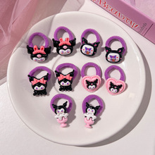 儿童卡通库洛米拇指头绳小女孩可爱皮筋女童高弹力不伤发发绳发圈