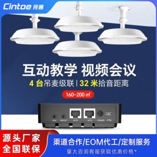 Digital Ceiling Array Microphone Dm300 Teaching Camera Video Conferencing Multi-Stage Intelligent Noise Reduction