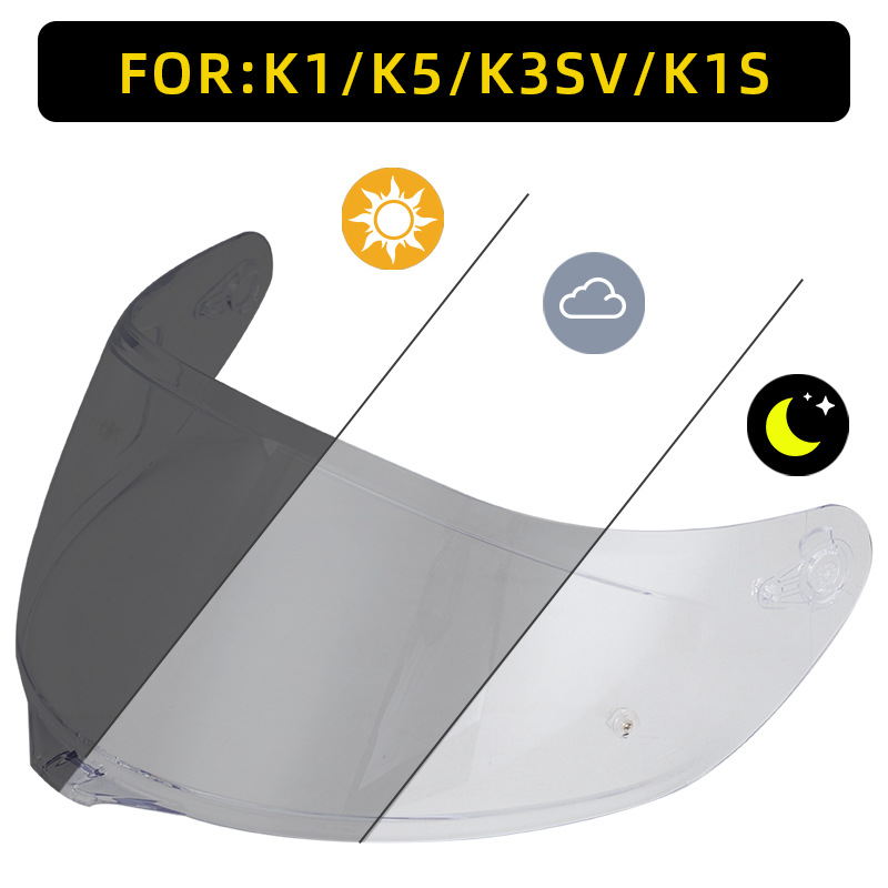 Motorcycle Helmet Color-Changing Lens X14/Z7/Z8/Rx7X/Sm961 Anti-Uv Full-Face Helmet Color-Changing Lens
