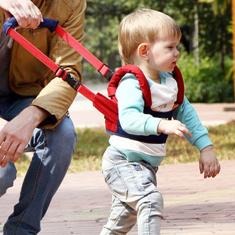 Arnés de Seguridad para Aprender a Caminar de Poliéster Transpirable y Anti-caídas para Bebés