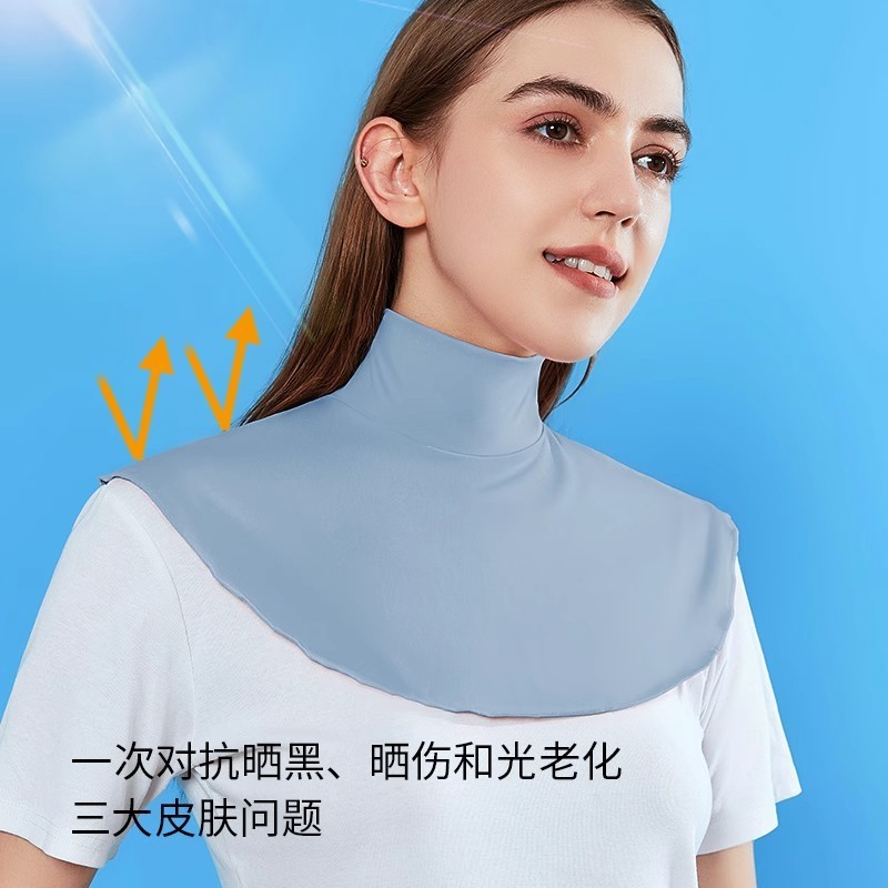 氷の糸の日焼け止めの小さいショールは首の服のショールを囲みます。|undefined