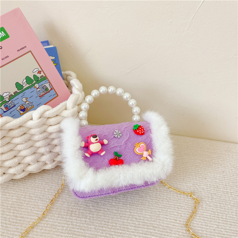 Bolsa para niños bolsa de mensajero de aire exterior 2022 nueva niña moda linda princesa bolsa de hombro pequeña fragancia bolso