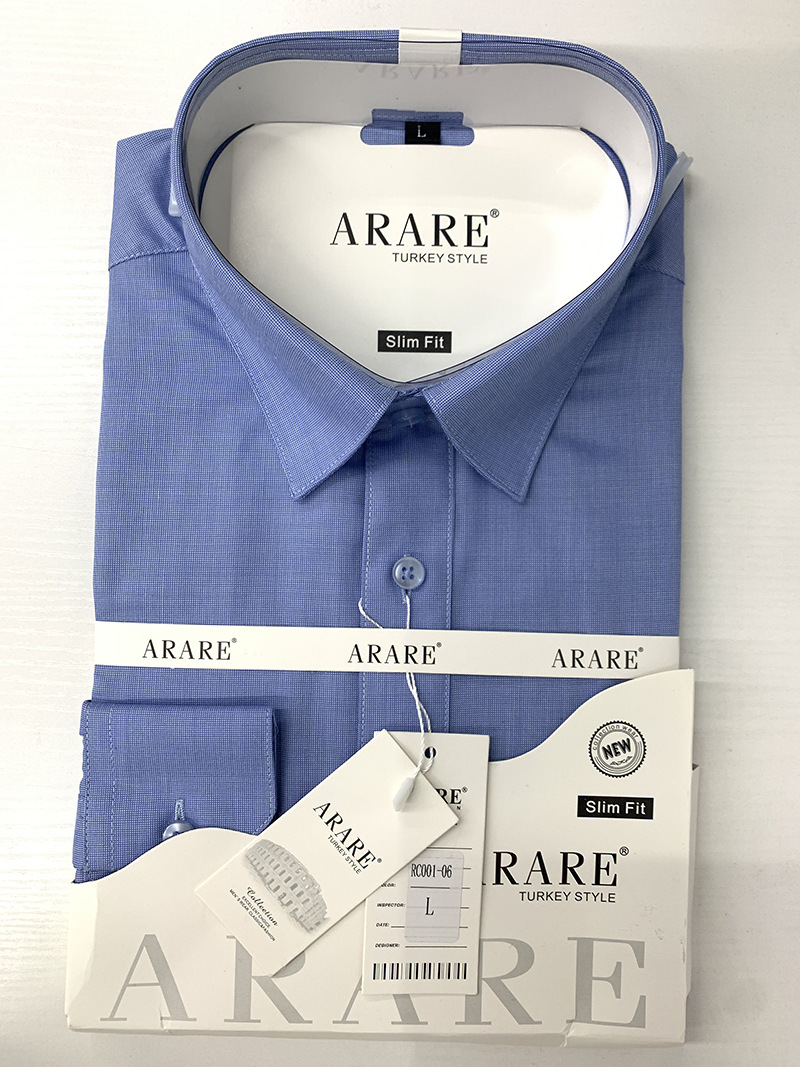 Men's Clothing Long Sleeve Cotton Shirt White Wrinkle Free Spring Business Casual Regular Fit Summer Versatile Elegant Shirt_viptrois.com