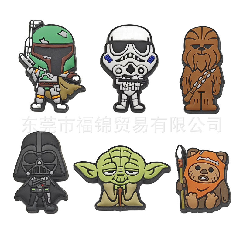 Croc Shoe Decoration Accessories, Pvc Shoe Charms, Garden Shoe Accessories, Star Wars Series Beach Shoes, Summer Shoe Decorations Croc Shoe Decoration Accessories, Pvc Shoe Charms, Garden Shoe Accessories, Star Wars Series Beach Shoes, Summer Shoe Decorations