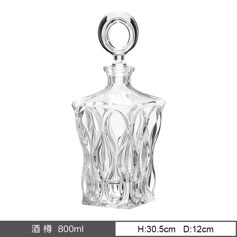 Importación checa de cristal de whisky sin plomo casera de reubicación regalos de vinos botellas de vinos de vino extranjero caja de regalo set