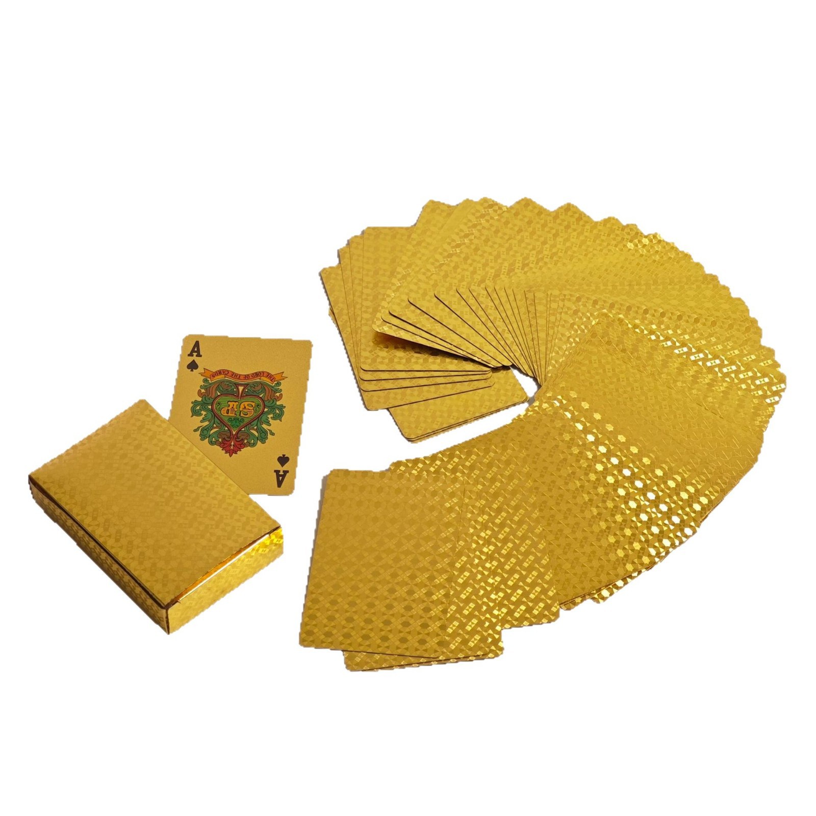 Gold Foil Playing Cards Cross-border Foreign Trade, In Luxury Rose And Black Gold, Made Of PET Waterproof Material,_voghion.com
