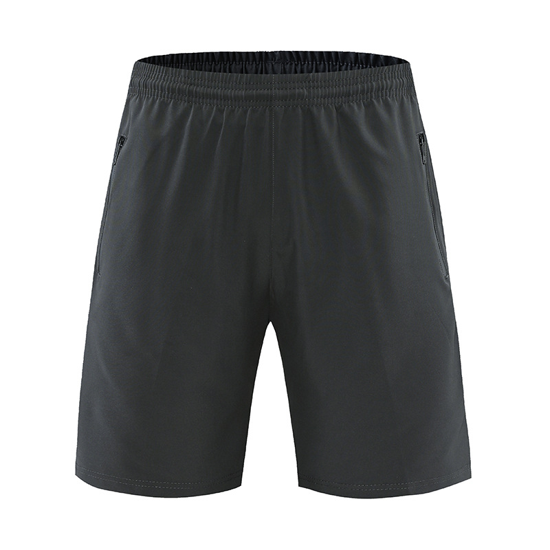 Pantalones cortos deportivos de secado rápido casuales para hombres de verano pantalones cortos elásticos de seda de hielo sueltos rectos en stock imprimible LG