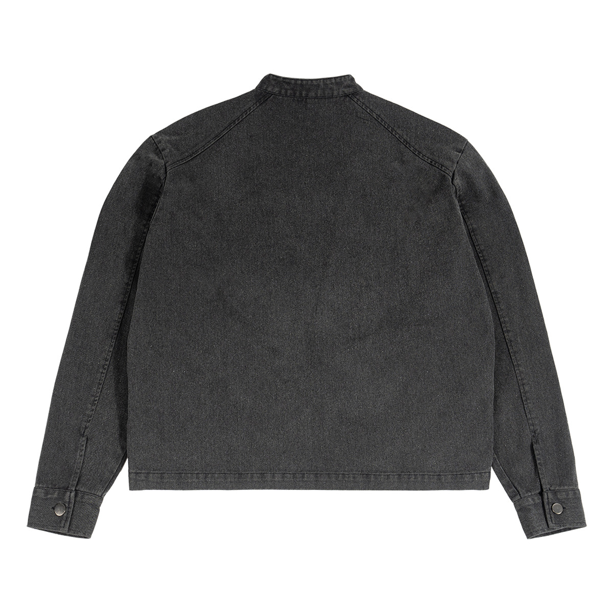 Chaqueta de cuello corto y ancho para hombres juveniles, chaqueta de cuello vertical para hombres, retro hace viejos tipos de chaqueta de doble cremallera de manga larga.