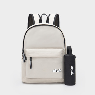 New Shoulder Simple Reflective Rope Snoopy Unisex Junior High School Schoolbag Casual Large Capacity Outdoor Travel Backpack