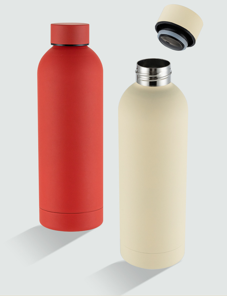 Pastoral Solid Color Stainless Steel Thermos Cup 1 Piece display picture 2