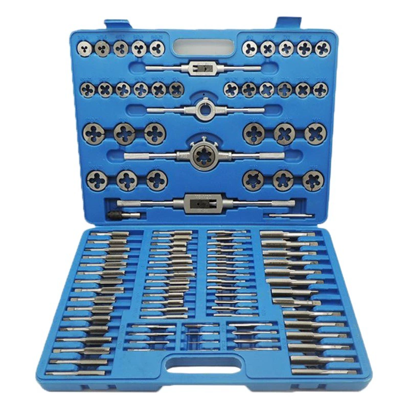 Полный набор штампов для метчиков 110 шт. Ручной гаечный ключ Die Twist Набор из 110 предметов Набор метчиков