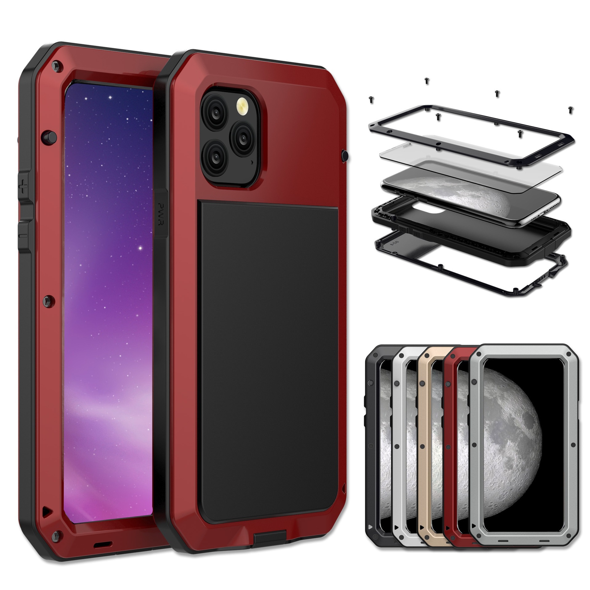 Shockproof Metal Phone Case For Iphone 17 Pro Protective Cover_voghion.com