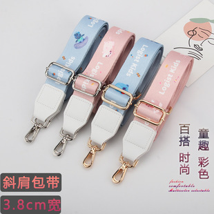 Bag Strap New Style Single Shoulder Crossbody Shoulder Strap Women's Bag Strap Adjustable Wide Shoulder Strap Colorful Bag Childish Strap