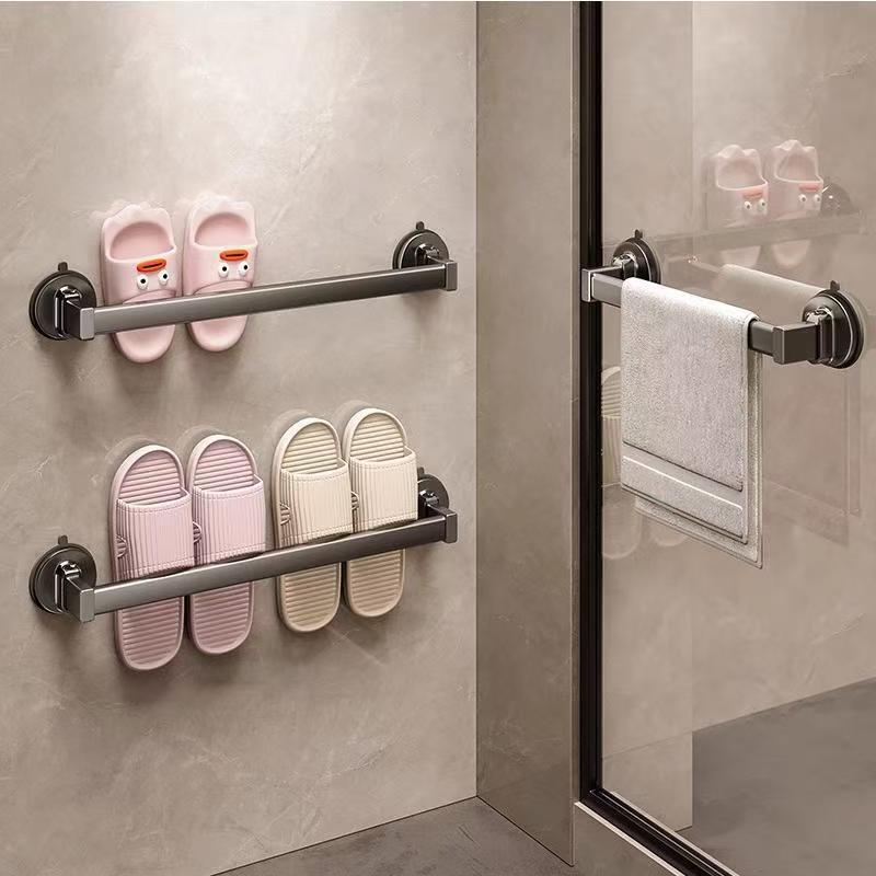Suction Cup Slipper Rack Bathroom Punch-Free Bathroom Storage Rack Wall-Mounted Household Storage Drain Wall-Mounted Rack