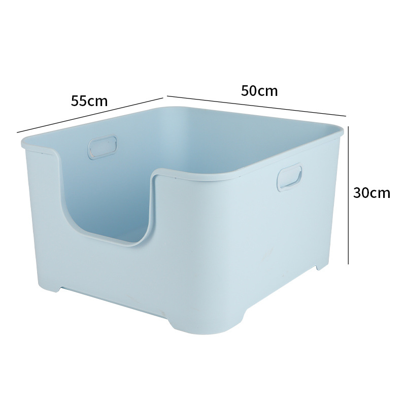 Lavabo para gatos, inodoro para gatos anti-salpicaduras de gran tamaño, lavabo de arena para gatos abierto gigante, caja de arena para gatos extra grande, pala de arena para gatos gratis