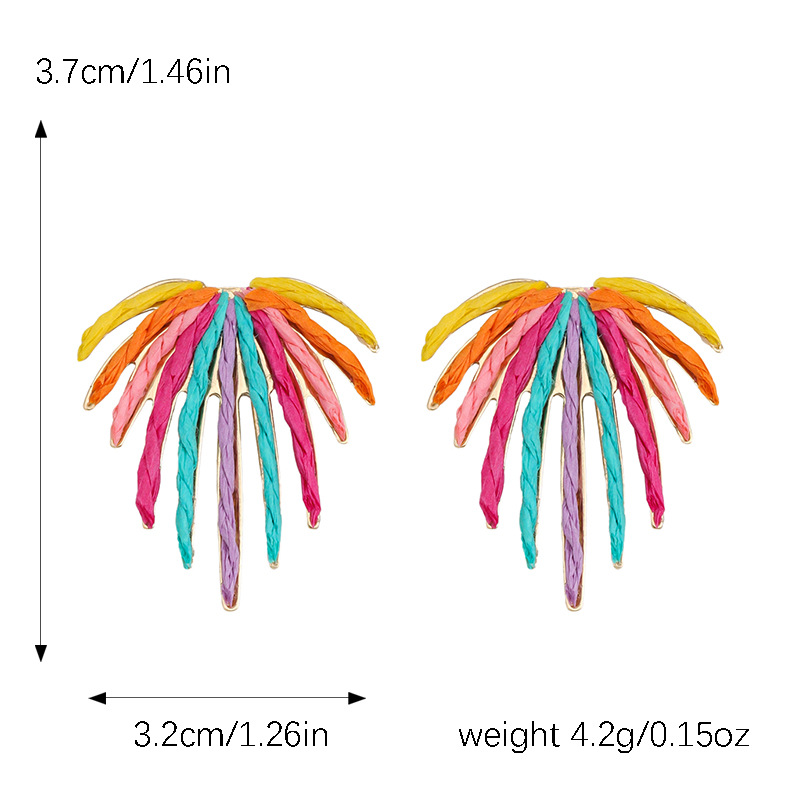 10g Weight 304 Stainless Steel Ear Needle Material Drop Earrings Classification 1 Pair Quantity Beach, Date, Tea Party Occasion raffia Material Heart Shape, Strawberry, Butterfly Pattern Women's Gender Bohemian Style 1 Pair Bohemian Heart Shape Strawberry Butterfly Raffia Drop Earrings 3