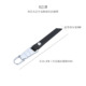 021 black first layer cowhide silver zipper brand