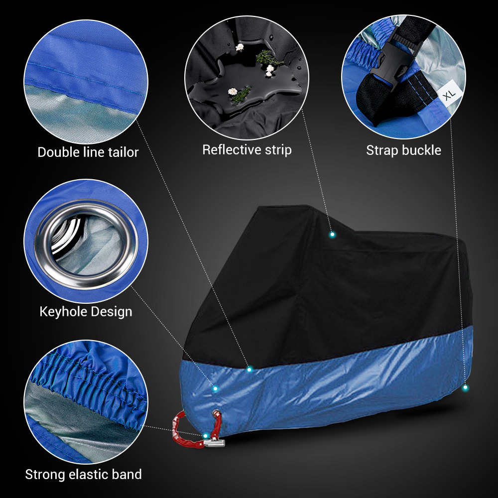 Ropa de protección solar transfronteriza cubierta de motocicleta gruesa cuatro estaciones universal multicolor vehículo eléctrico a prueba de lluvia y polvo ropa de motocicleta image 11